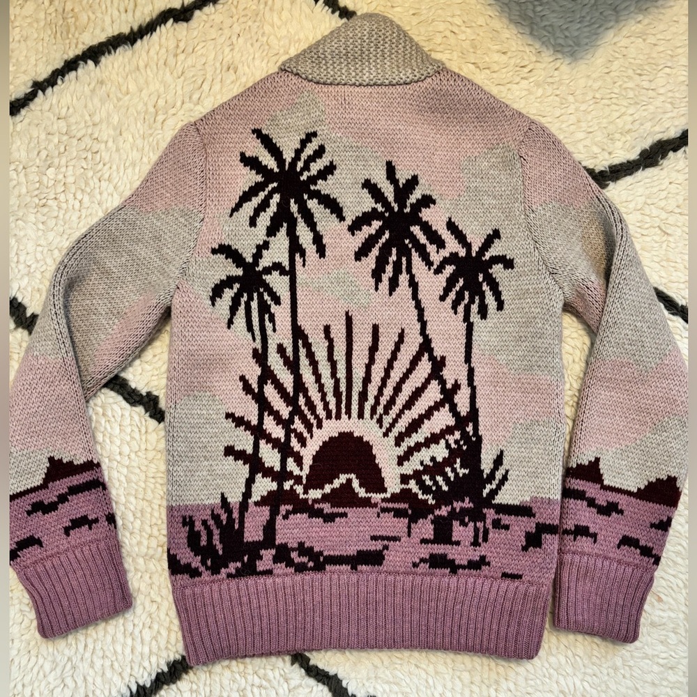 Faherty sunset palm beach zip cardigan NWT